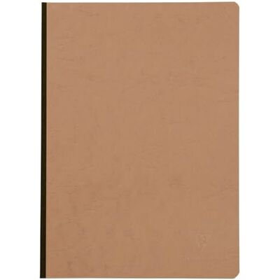 Clairefontaine 79140C A4, linne, ålderspåse, tom, 96 blad, brun tobaksbrun Clairefontaine 79140C A4, linne, ålderspåse, tom, 96 blad, brun tobaksbrun