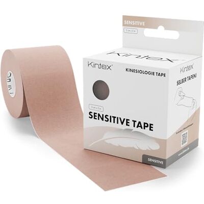 Kintex Kinesiology känslig tejp självhäftande kinesiologisk tejp, elastisk, vattentät och allergivänlig sportspadning för känslig hud mintbeige 5 cm x 5 m Kintex Kinesiology känslig tejp självhäftande kinesiologisk tejp, elastisk, vattentät och allergivänlig sportspadning för känslig hud mintbeige 5 cm x 5 m