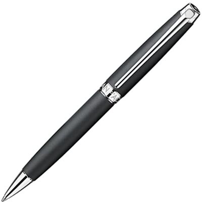Caran d'Ache Leman silverpläterad kulspetspenna – svart matt Ballpoint Pen Mattsvart Caran d'Ache Leman silverpläterad kulspetspenna – svart matt Ballpoint Pen Mattsvart