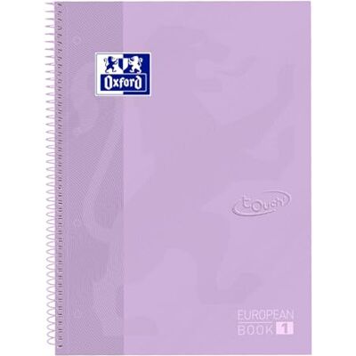 Oxford School Europeanbook Anteckningsbok färgad kant A4+ linjerad 80 ark inbunden pastell lila Oxford School Europeanbook Anteckningsbok färgad kant A4+ linjerad 80 ark inbunden pastell lila
