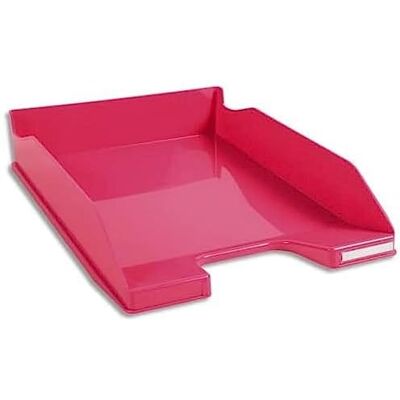Exacompta Ref 113284D 1 COMBO MIDI brevkorg mått 34,6 x 25,5x 6,5 cm för A4+ dokument kapacitet 500 ark färg hallon glansig Levereras med etiketthållare Exacompta Ref 113284D 1 COMBO MIDI brevkorg mått 34,6 x 25,5x 6,5 cm för A4+ dokument kapacitet 500 ark färg hallon glansig Levereras med etiketthållare