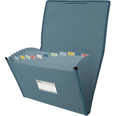 Grafoplás Grafoplas Bränslemapp, Folio Storlek, Mörkblå, 13 Positioner, Ogenomskinlig Semirrigid Poly, Innehåller Visir Etikett, Perfekt Skol- och Kontorsdokumentarkivskåp Grafoplás Grafoplas Bränslemapp, Folio Storlek, Mörkblå, 13 Positioner, Ogenomskinlig Semirrigid Poly, Innehåller Visir Etikett, Perfekt Skol- och Kontorsdokumentarkivskåp