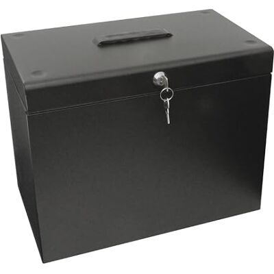 Cathedral Products A4 stålfil box med startpaket med 5 upphängningsfiler – svart Cathedral Products A4 stålfil box med startpaket med 5 upphängningsfiler – svart