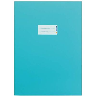 HERMA 19755 kartonnen schriftenveloppen, DIN A4, schriften met tekstveld, van stevig i extra sterk papper, 10-delige set schriftbeschermers voor schoolschriften, turkos HERMA 19755 kartonnen schriftenveloppen, DIN A4, schriften met tekstveld, van stevig i extra sterk papper, 10-delige set schriftbeschermers voor schoolschriften, turkos