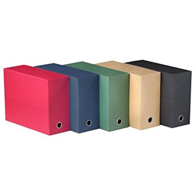 FAST OXFORD Set med 5 överföringslådor 34 x 25,5 cm rygg 120 mm canvasfodral 16/10:e blandade färger FAST OXFORD Set med 5 överföringslådor 34 x 25,5 cm rygg 120 mm canvasfodral 16/10:e blandade färger