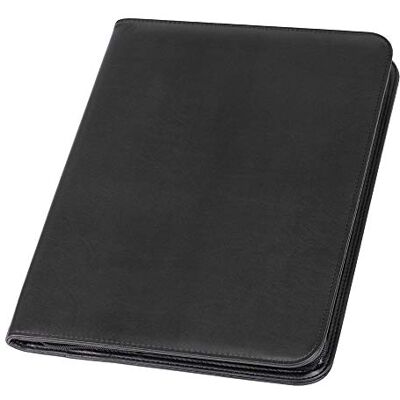 ALASSIO 30067 – dragkedjemapp DIN A4 LORENZO, skrivmapp i svart organisationsmapp ca 34 x 25 cm, konferensmapp med block, fack, pennrem och 4 visitkortsfack ALASSIO 30067 – dragkedjemapp DIN A4 LORENZO, skrivmapp i svart organisationsmapp ca 34 x 25 cm, konferensmapp med block, fack, pennrem och 4 visitkortsfack