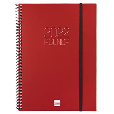 Finocam Opaque Spiral Agenda januari 2022 December 2022 (12 månader), Stationär dator E10-155x212 mm, Bordeaux Finocam Opaque Spiral Agenda januari 2022 December 2022 (12 månader), Stationär dator E10-155x212 mm, Bordeaux
