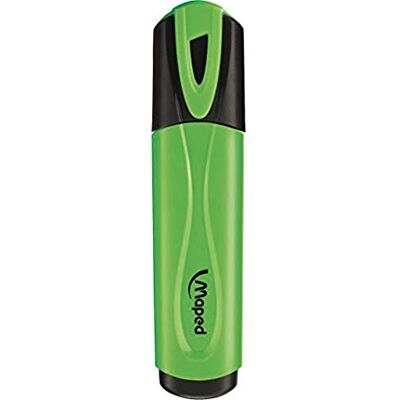Maped klassisk fluorescerande highlighter, grön, paket med 12 Maped klassisk fluorescerande highlighter, grön, paket med 12