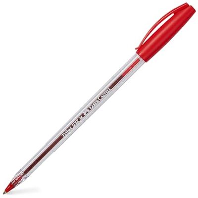 Faber-Castell Faber Castell Trilux kulspetspenna, röd (paket med 50) Faber-Castell Faber Castell Trilux kulspetspenna, röd (paket med 50)