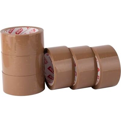 APLI 19907 – Förpackning med 6 rullar brun försegling, 48 mm x 66 m, 25 µm, pp akryl, förpackningstejp rekommenderas för alla typer av användning APLI 19907 – Förpackning med 6 rullar brun försegling, 48 mm x 66 m, 25 µm, pp akryl, förpackningstejp rekommenderas för alla typer av användning