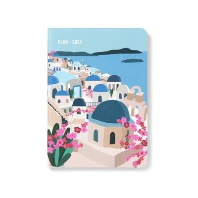 Letts of London Wanderlust A6 vecka att visa dagbok 2025 Santorini Letts of London Wanderlust A6 vecka att visa dagbok 2025 Santorini