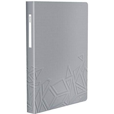 Leitz A4 displaybok, 80 fickor, 160 arkkapacitet, genomskinliga fickor, grå, Urban Chic Range, 46520088 Leitz A4 displaybok, 80 fickor, 160 arkkapacitet, genomskinliga fickor, grå, Urban Chic Range, 46520088
