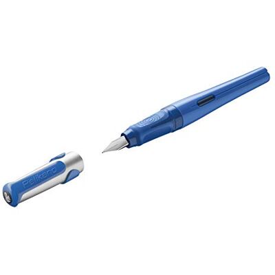 Pelikan 802901 Reservoarpenna o för högerhänta, M-fjäder, blå, 1 styck i vikbar låda Pelikan 802901 Reservoarpenna o för högerhänta, M-fjäder, blå, 1 styck i vikbar låda