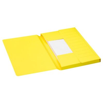 Djois Jalema 3183806 Secolor Mammut-filmapp, Mappar Kartong, C2C för lös bladhylla, 3 stora islagflikar 270 gram, max 35 x 24 cm, förpackning med 10, gul Djois Jalema 3183806 Secolor Mammut-filmapp, Mappar Kartong, C2C för lös bladhylla, 3 stora islagflikar 270 gram, max 35 x 24 cm, förpackning med 10, gul