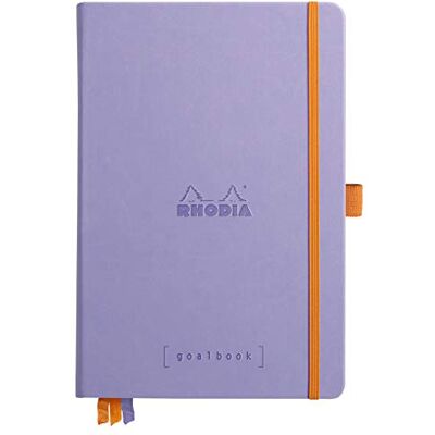 Rhodia 118779C Carnet Rigide Bullet Journal Goalbook Iris A5 Pointillés Dot 240 pages Papier Clairefontaine Ivoire 90g 3 Rubans, Fermeture Élastique Couverture Simili Cuir Rhodia 118779C Carnet Rigide Bullet Journal Goalbook Iris A5 Pointillés Dot 240 pages Papier Clairefontaine Ivoire 90g 3 Rubans, Fermeture Élastique Couverture Simili Cuir
