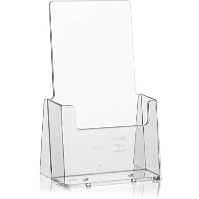 Taymar C110 2 stycken flygstativ, broschyrhållare, broschyrstativ, DIN lång (DL) transparent Taymar C110 2 stycken flygstativ, broschyrhållare, broschyrstativ, DIN lång (DL) transparent