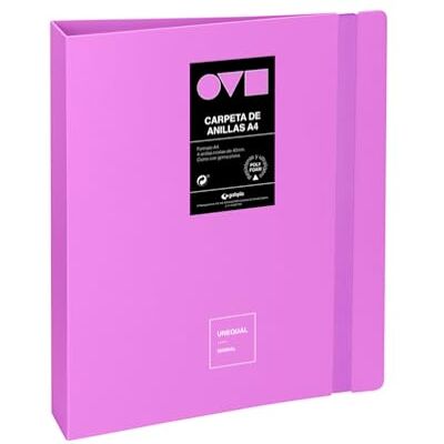 Grafoplás Grafoplas A4-ringpärm 4 D-ringar 40 mm Minimal Unequal Lavendel 360 bländare Robust och ultralätt Polyfoam Återvinningsbar Perfekt för skol- och kontorsdokument Grafoplás Grafoplas A4-ringpärm 4 D-ringar 40 mm Minimal Unequal Lavendel 360 bländare Robust och ultralätt Polyfoam Återvinningsbar Perfekt för skol- och kontorsdokument