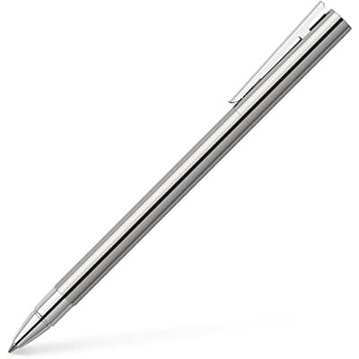 Faber-Castell – bläckrulle NEO Slim Rostfritt stål glänsande Glänsande rostfritt stål Faber-Castell – bläckrulle NEO Slim Rostfritt stål glänsande Glänsande rostfritt stål