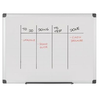 Bi-Office Maya torka torka aluminium inramad whiteboard_p 90x60cm Bi-Office Maya torka torka aluminium inramad whiteboard_p 90x60cm