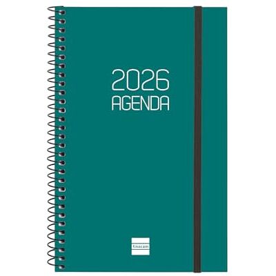 Finocam Kalender med DuoBand 2026 anteckningsblock 1 dag sida januari 2026 december 2026 (12 månader) svart spansk Finocam Kalender med DuoBand 2026 anteckningsblock 1 dag sida januari 2026 december 2026 (12 månader) svart spansk