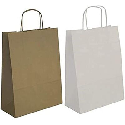 APLI agipa 101650 Pappersväska – tillverkad av kraftpapper, stor, vit APLI agipa 101650 Pappersväska – tillverkad av kraftpapper, stor, vit
