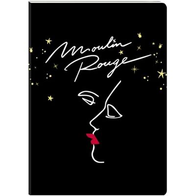 Clairefontaine 812437C – Moulin Rouge, anteckningsbok, med flexibelt omslag DIN A6 10,5 x 14,8 cm, 64 ark, blank, sorterad, 1 styck Clairefontaine 812437C – Moulin Rouge, anteckningsbok, med flexibelt omslag DIN A6 10,5 x 14,8 cm, 64 ark, blank, sorterad, 1 styck