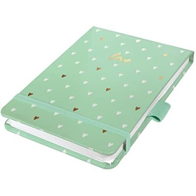 Sigel JN396 Notizblock Jolie, A6+, dotted, mintgrün: Notebook Jolie, Beauty, Mint Love, Hardcover Sigel JN396 Notizblock Jolie, A6+, dotted, mintgrün: Notebook Jolie, Beauty, Mint Love, Hardcover