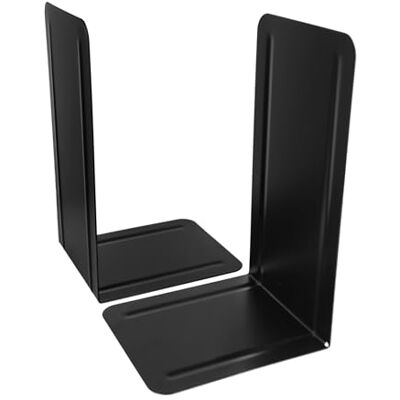 Westcott Bokstöd svart (set om 2) Metall 130 x 240 x 140 mm Robusta bokstöd för böcker eller pärmar Solid 1,0 mm tjock bokhållare för kontor och hem E-10242 00 Westcott Bokstöd svart (set om 2) Metall 130 x 240 x 140 mm Robusta bokstöd för böcker eller pärmar Solid 1,0 mm tjock bokhållare för kontor och hem E-10242 00