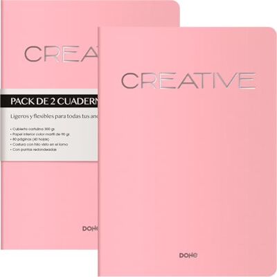 DOHE A4-Häften Med Blanka Sidor CREATIVE (2 St.) DOHE A4-Häften Med Blanka Sidor CREATIVE (2 St.)