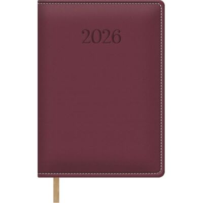 DOHE Dagbok 2026 – Dag sida, A5 (15 x 21 cm), mjukt PU-läder hårt omslag, bokmärken, 12 månader januari till december, årlig spansk planerare Bologna Bordeaux DOHE Dagbok 2026 – Dag sida, A5 (15 x 21 cm), mjukt PU-läder hårt omslag, bokmärken, 12 månader januari till december, årlig spansk planerare Bologna Bordeaux