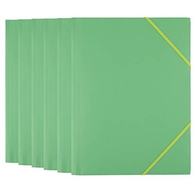 D.RECT Gummimapp A4 grön 6-pack av PP-plast dokumentmapp AVR D.RECT Gummimapp A4 grön 6-pack av PP-plast dokumentmapp AVR