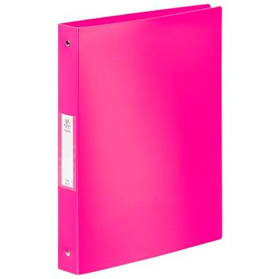 Viquel A4 MAXI FEEL'EASY mjukt pärm 4 ringar rygg 4 cm för A4-dokument slitstark plast ID-etikett på skivan rosa Viquel A4 MAXI FEEL'EASY mjukt pärm 4 ringar rygg 4 cm för A4-dokument slitstark plast ID-etikett på skivan rosa