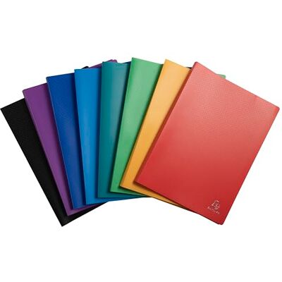 Exacompta Porte vues prolypropylene souple pochettes grainees opaque 20 vues a4 Exacompta Porte vues prolypropylene souple pochettes grainees opaque 20 vues a4