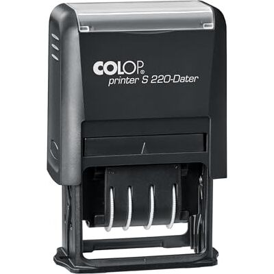 COLOP Datumstämpel Printer S 220, datumvariant: tyska (D02), avtrycksfärg: svart COLOP Datumstämpel Printer S 220, datumvariant: tyska (D02), avtrycksfärg: svart