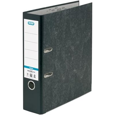 Elba , A4 spakvalv filer, molnig svart, 1 mapp Elba , A4 spakvalv filer, molnig svart, 1 mapp