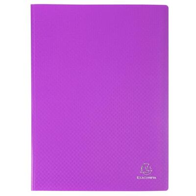 Exacompta Ref. 88116E kartong med 8 OPAK-dokumentskydd 100 släta kristallfickor 200 vyer för A4-format mått 24 x 32 cm halvstyvt polyproomslag lila Exacompta Ref. 88116E kartong med 8 OPAK-dokumentskydd 100 släta kristallfickor 200 vyer för A4-format mått 24 x 32 cm halvstyvt polyproomslag lila