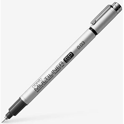 Copic Multiliner SP svart pigment bläckmarkör SP 0,03 mm, för konst och hantverk, färgning, grafik, highlighter, design, anime, professionella och nybörjare, konsttillbehör och målarböcker Copic Multiliner SP svart pigment bläckmarkör SP 0,03 mm, för konst och hantverk, färgning, grafik, highlighter, design, anime, professionella och nybörjare, konsttillbehör och målarböcker