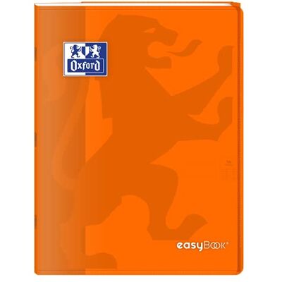 Oxford EasyBook häftad anteckningsbok 24 x 32 cm 96 sidor stora rutor Seyes 90gr orange polypro omslag med fickor, set med 40 st Oxford EasyBook häftad anteckningsbok 24 x 32 cm 96 sidor stora rutor Seyes 90gr orange polypro omslag med fickor, set med 40 st