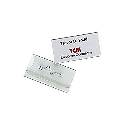 Durable 860619 Namnskylt med nål 30x60mm (mini-frp), transparent, 10 stycken Durable 860619 Namnskylt med nål 30x60mm (mini-frp), transparent, 10 stycken