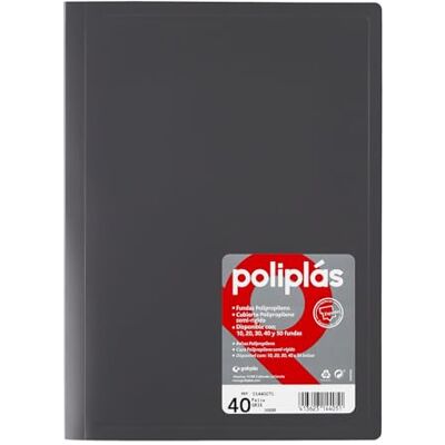 Grafoplás Grafoplas I Plastfodral I 40 Transparenta Fodral I Storlek Folio Grå I Serie Polypler Opak I Tillverkad i Spanien I Flexibla Kepsar I Stor Förvaringskapacitet Grafoplás Grafoplas I Plastfodral I 40 Transparenta Fodral I Storlek Folio Grå I Serie Polypler Opak I Tillverkad i Spanien I Flexibla Kepsar I Stor Förvaringskapacitet