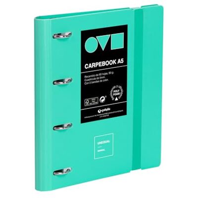 Grafoplás Grafoplas A4-ringpärm med 4 ringar, polyfoam anteckningsbok, robust och ultralätt, unik minimal mynt, inklusive reservdel, avdelare och kuvert, perfekt för att organisera skolmaterial Grafoplás Grafoplas A4-ringpärm med 4 ringar, polyfoam anteckningsbok, robust och ultralätt, unik minimal mynt, inklusive reservdel, avdelare och kuvert, perfekt för att organisera skolmaterial