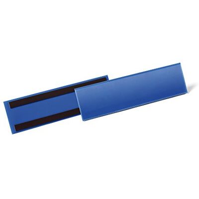 Durable 175807 Etiketthållare 1/3 A4L magnetisk, mörkblå, 50 stycken Durable 175807 Etiketthållare 1/3 A4L magnetisk, mörkblå, 50 stycken