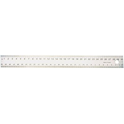 WEDO Stålregel 30cm - Korkbaksida - Svart skala WEDO Stålregel 30cm - Korkbaksida - Svart skala