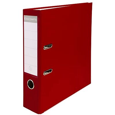 Exacompta Ref. 918418B kartong med 20 A4-pärmar rygg 80 mm Mekanisk 80 mm yttermått: 32 x 29 x 8 cm A4-arkivformat Färg: Bordeaux Exacompta Ref. 918418B kartong med 20 A4-pärmar rygg 80 mm Mekanisk 80 mm yttermått: 32 x 29 x 8 cm A4-arkivformat Färg: Bordeaux