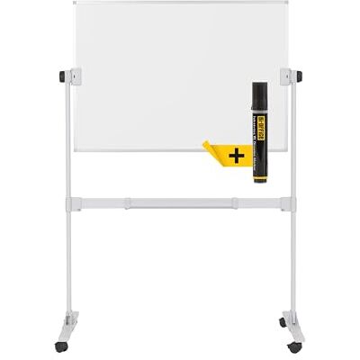Bi-Office Ayda Roterande Whiteboard, Dubbelsidig icke-magnetisk yta, aluminiumkonstruktion, 1065 x 750 mm Bi-Office Ayda Roterande Whiteboard, Dubbelsidig icke-magnetisk yta, aluminiumkonstruktion, 1065 x 750 mm