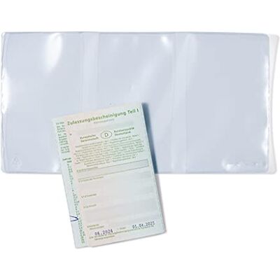 HERMA 5044 körkortsskydd ID-hållare 3 fack (3 x 71 x 11 mm, transparent) lämplig för bilsedlar och EU-körkort, 25 kortfodral HERMA 5044 körkortsskydd ID-hållare 3 fack (3 x 71 x 11 mm, transparent) lämplig för bilsedlar och EU-körkort, 25 kortfodral