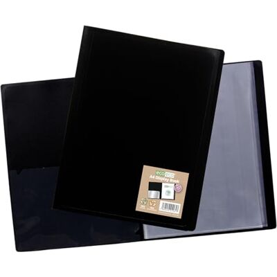 eco-eco A4 100% återvunnen 120 fickor svart flexibelt fodral portfölj bok mapp visningsbok, eco161 eco-eco A4 100% återvunnen 120 fickor svart flexibelt fodral portfölj bok mapp visningsbok, eco161