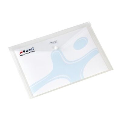 Rexel Popper plånbok A4 med högkvalitativ hållbar polypropylen (vit, 5-pack) Rexel Popper plånbok A4 med högkvalitativ hållbar polypropylen (vit, 5-pack)