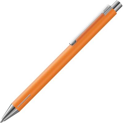 Lamy econ kulspetspenna 240 av rostfritt stål i pricot matt och markant böjd klämma, inklusive stor kapacitet minut M 16 svart linjebredd M Lamy econ kulspetspenna 240 av rostfritt stål i pricot matt och markant böjd klämma, inklusive stor kapacitet minut M 16 svart linjebredd M