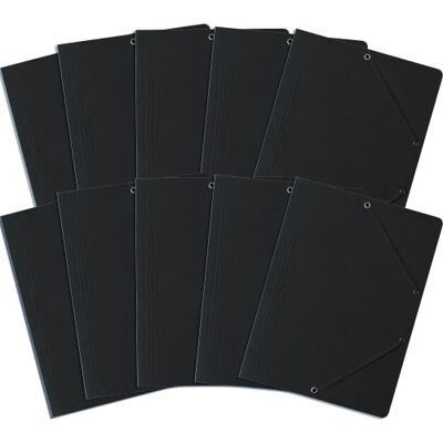 Bantex Islagsmapp med gummi A4 , A4, förpackning med 10 svart Bantex Islagsmapp med gummi A4 , A4, förpackning med 10 svart